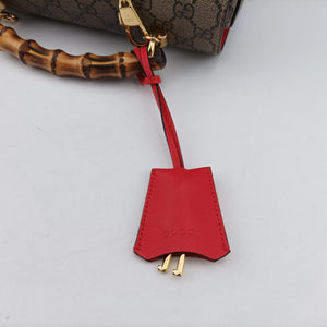 Vintage Gucci GG flora Padlock Bamboo Brown × Red PVC coated canvas×leather 603221 shoulderbag | stylenewstar