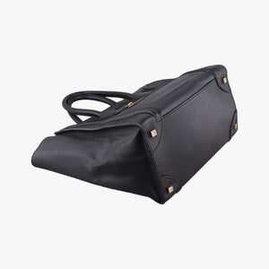 Pre-owned Celine Luggage Mini Shopper Black Leather handbag | stylenewstar