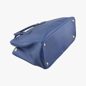 Pre-owned Prada Galleria Blue SAFFIANO Leather BN1786 handbag | stylenewstar