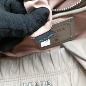 Vintage Prada Gaufre Beige Nappa Leather handbag | stylenewstar