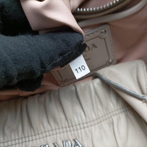 Vintage Prada Gaufre Beige Nappa Leather handbag | stylenewstar