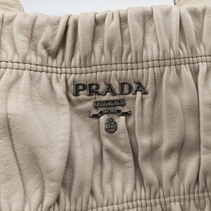 Vintage Prada Gaufre Beige Nappa Leather handbag | stylenewstar