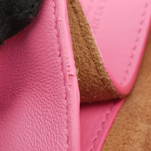 Pre-owned Bottega Veneta Cassette Pink lambskin shoulderbag | stylenewstar