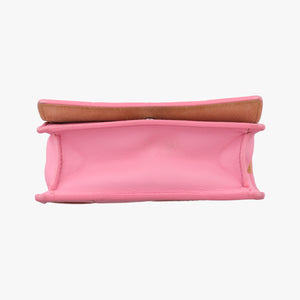 Pre-owned Bottega Veneta Cassette Pink lambskin shoulderbag | stylenewstar