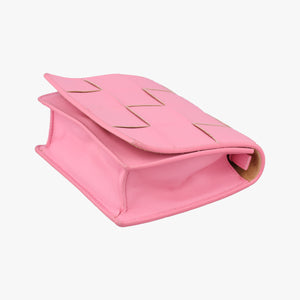 Pre-owned Bottega Veneta Cassette Pink lambskin shoulderbag | stylenewstar
