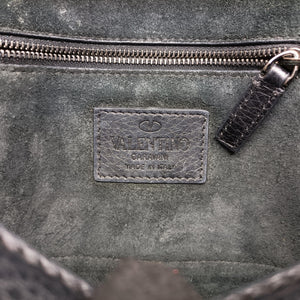 Secondhand Valentino Rockstud Glam Lock Black Leather shoulderbag | stylenewstar