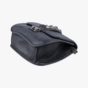 Secondhand Valentino Rockstud Glam Lock Black Leather shoulderbag | stylenewstar