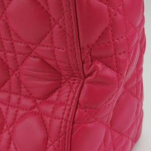 Secondhand Christian Dior Lady Dior Rose lambskin shoulderbag | stylenewstar