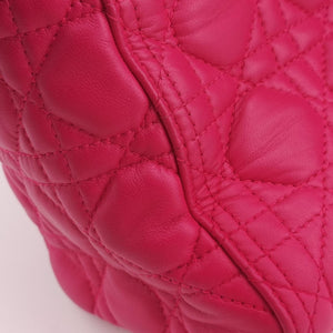 Secondhand Christian Dior Lady Dior Rose lambskin shoulderbag | stylenewstar