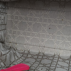 Secondhand Christian Dior Lady Dior Rose lambskin shoulderbag | stylenewstar