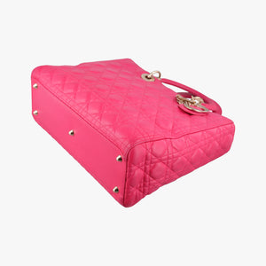 Secondhand Christian Dior Lady Dior Rose lambskin shoulderbag | stylenewstar