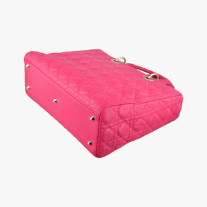 Secondhand Christian Dior Lady Dior Rose lambskin shoulderbag | stylenewstar