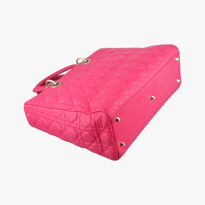 Secondhand Christian Dior Lady Dior Rose lambskin shoulderbag | stylenewstar