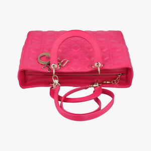 Secondhand Christian Dior Lady Dior Rose lambskin shoulderbag | stylenewstar