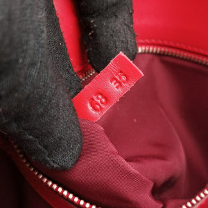 Pre-owned TODS Double T Red Leather shoulderbag | stylenewstar
