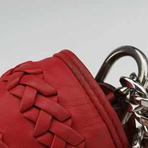 Pre-owned TODS Double T Red Leather shoulderbag | stylenewstar