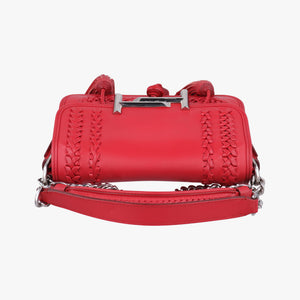 Pre-owned TODS Double T Red Leather shoulderbag | stylenewstar
