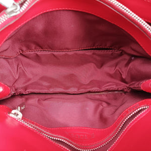Pre-owned TODS Double T Red Leather shoulderbag | stylenewstar