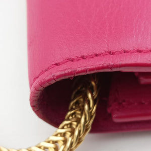 Pre-owned Yves Saint Laurent ChYc Mini Y Line Classic Cabasique WOC Rose Leather 311215 shoulderbag | stylenewstar