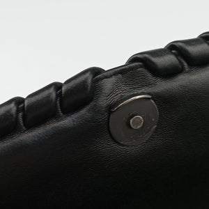 Pre-owned Bottega Veneta Intrecciato Olimpia Black lambskin shoulderbag | stylenewstar