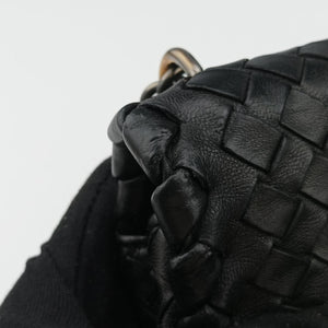 Pre-owned Bottega Veneta Intrecciato Olimpia Black lambskin shoulderbag | stylenewstar