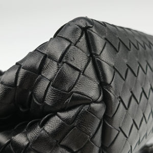 Pre-owned Bottega Veneta Intrecciato Olimpia Black lambskin shoulderbag | stylenewstar