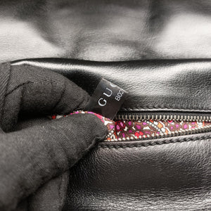 Pre-owned Gucci Romy Messenger Black Leather 177106 shoulderbag | stylenewstar