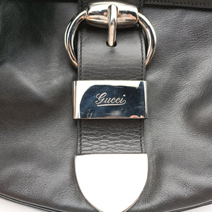 Pre-owned Gucci Romy Messenger Black Leather 177106 shoulderbag | stylenewstar