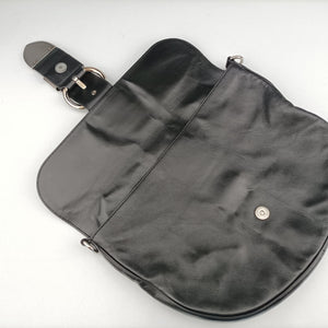 Pre-owned Gucci Romy Messenger Black Leather 177106 shoulderbag | stylenewstar
