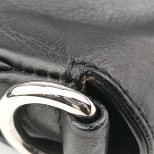 Pre-owned Gucci Romy Messenger Black Leather 177106 shoulderbag | stylenewstar