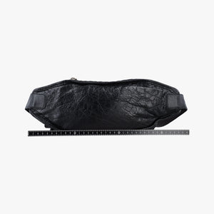 Pre-owned Balenciaga Classic Neo Lift Black Lambskin 341628 bum bag/waist bag | stylenewstar
