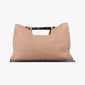 Pre-owned Gucci BAMBOO Beige Leather 370829 shoulderbag | stylenewstar