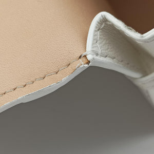 Pre-owned Delvaux Tampete White Leather coinpurse | stylenewstar