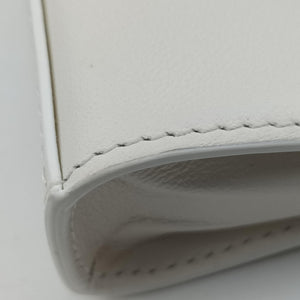 Pre-owned Delvaux Tampete White Leather coinpurse | stylenewstar