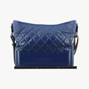 Pre-owned Chanel GABRIELLE Blue lambskin A93824 shoulderbag | stylenewstar