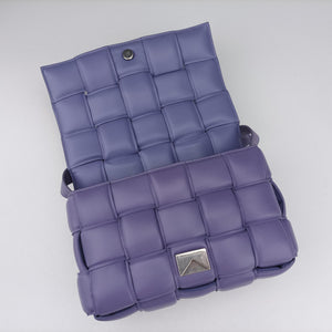 Secondhand Bottega Veneta Padded Cassette Purple lambskin shoulderbag | stylenewstar