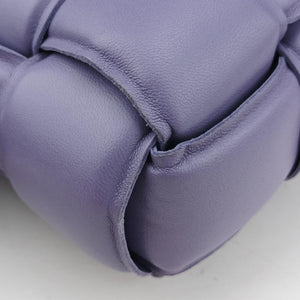 Secondhand Bottega Veneta Padded Cassette Purple lambskin shoulderbag | stylenewstar