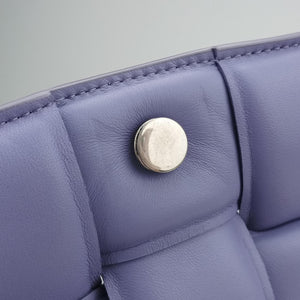 Secondhand Bottega Veneta Padded Cassette Purple lambskin shoulderbag | stylenewstar