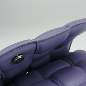 Secondhand Bottega Veneta Padded Cassette Purple lambskin shoulderbag | stylenewstar