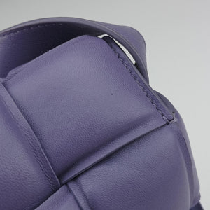 Secondhand Bottega Veneta Padded Cassette Purple lambskin shoulderbag | stylenewstar
