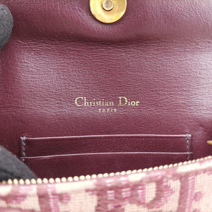 Pre-owned Christian Dior Saddle Red Jacquard bum bag/waist bag | stylenewstar