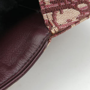 Pre-owned Christian Dior Saddle Red Jacquard bum bag/waist bag | stylenewstar
