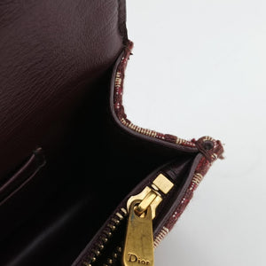 Pre-owned Christian Dior Saddle Red Jacquard bum bag/waist bag | stylenewstar
