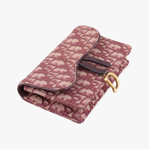 Pre-owned Christian Dior Saddle Red Jacquard bum bag/waist bag | stylenewstar