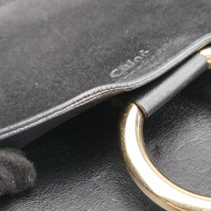 Pre-owned Chloe FAYE Black Suede × leather shoulderbag | stylenewstar