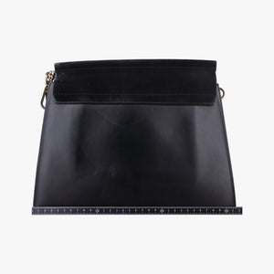 Pre-owned Chloe FAYE Black Suede × leather shoulderbag | stylenewstar