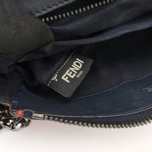 Vintage Fendi Dotcom Click Small Red × Black Suede × Leather 8BN299 shoulderbag | stylenewstar