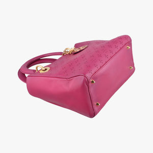 Pre-owned Christian Dior Lady Dior Rose leather shoulderbag | stylenewstar