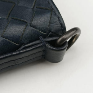 Secondhand Bottega Veneta Intrecciato Navy lambskin shoulderbag | stylenewstar