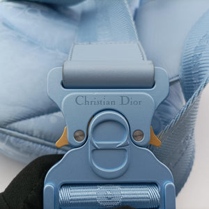 Pre-owned Christian Dior Dior x ERL Spring 2023 Collaboration Saddle Blue Fabric bum bag/waist bag | stylenewstar